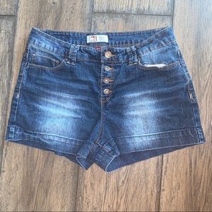 Lei Denim hi rise Shorts